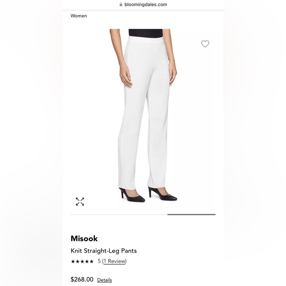 Misook Knit Straight Leg Pants
